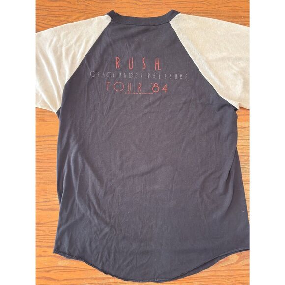 Vintage Rush Grace Under Pressure Tour 1984 Baseball Raglan Shirt - Picture 6 of 8